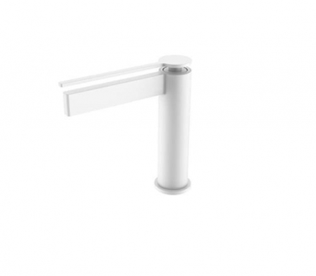 Baterii baie - Baterie lavoar ELEGANT cu montaj pe lavoar - Alb mat