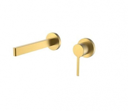 Baterii lavoar - Baterie lavoar ELEGANT incastrata in perete - Auriu periat