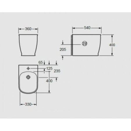 Bideu CHARLTON Stativ - alb [2]