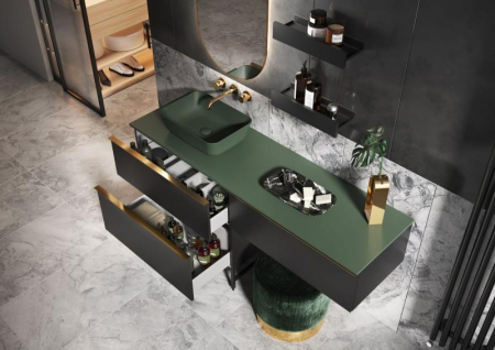 Blat din marmura 80/46/1,5 verde mat - MONTEREY [1]