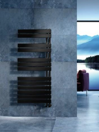 Calorifere & Radiatoare - Calorifer portprosop HORIZONT BLACK 1355x550mm - negru mat