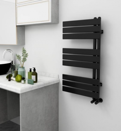 Baie - Calorifer portprosop HORIZONT BLACK 900x500mm - negru mat