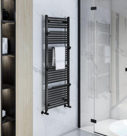 Calorifere & Radiatoare - Calorifer portprosop SMART BLACK 1510x550mm - negru mat