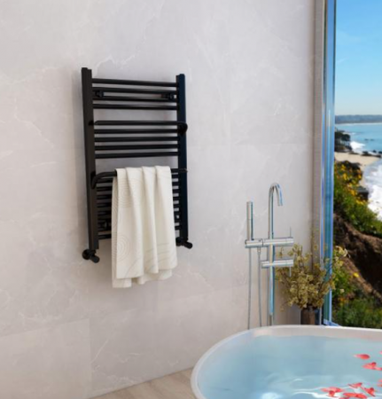 Calorifere & Radiatoare - Calorifer portprosop SMART BLACK 800x500mm - negru mat