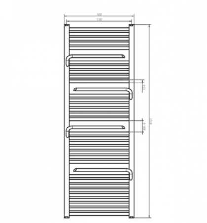 Calorifer portprosop SMART WHITE 1510x550mm - alb lucios [1]