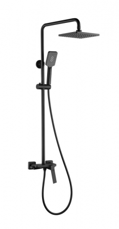 Sisteme de dus - Coloană duș completă ROCKFIELD, cu montaj pe perete - negru