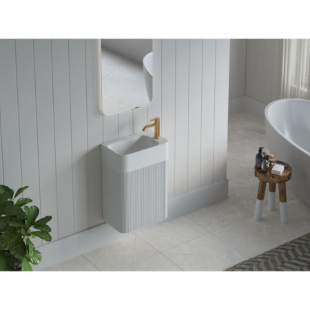 Dulap de baie SORELLA 45 cm - Alb mat [3]