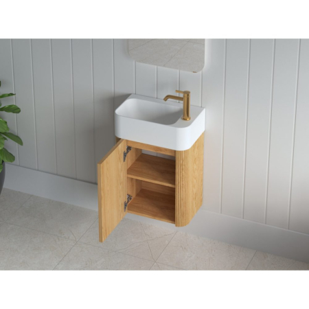 Dulap de baie SORELLA 45 cm - stejar [4]