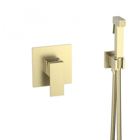 Baterii bideu și duș igienic - Duș igienic CUBEFIELD, încastrat în perete – Auriu Periat