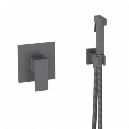 Baterii bideu și duș igienic - Duș igienic CUBEFIELD, încastrat în perete – Negru Mat