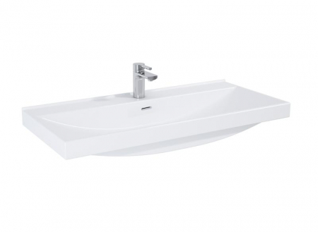 Lavoare - Lavoar dreptunghiular MAXXI, din porțelan, încorporabil 100X46cm - alb