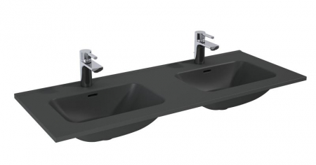 Lavoar dublu încorporabil 120cm, antracit mat - Skappa [0]
