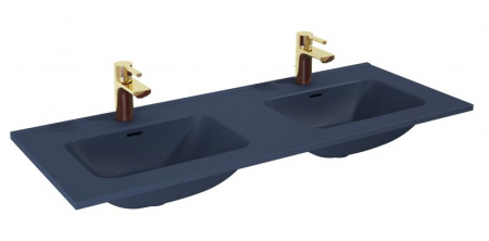 Lavoar dublu încorporabil 120cm, navy blue mat - Skappa [0]