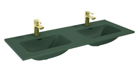 Lavoar dublu încorporabil 120cm, verde mat - Skappa [0]