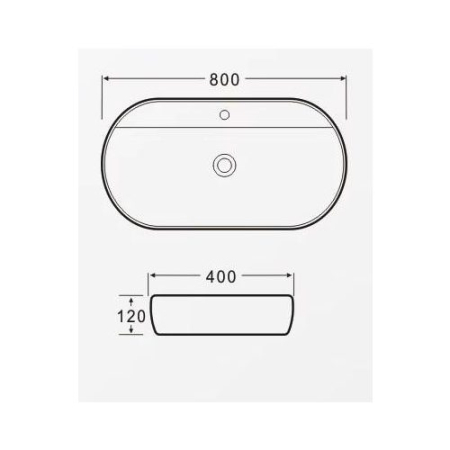 Lavoar MESA 80X40 - Alb lucios [1]