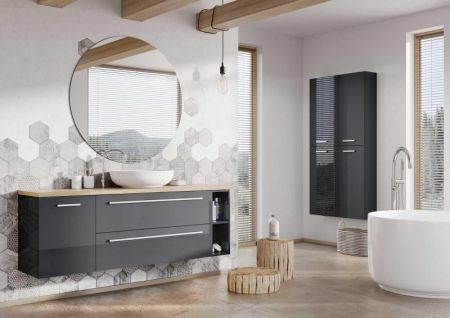 Lavoar oval 52x40, cu montaj pe blat, alb lucios - Rika [1]