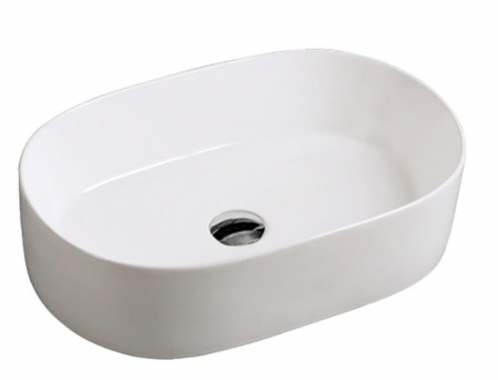 Lavoare - Lavoar oval DAYTON, din porțelan, montaj pe blat,  56x36,5cm - alb