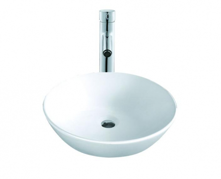 Lavoare - Lavoar rotund NEW YORK, din porțelan, montaj pe blat 45,5cm - alb