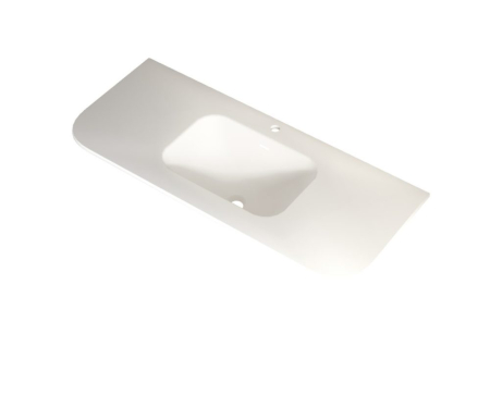 Lavoar incastrat - Lavoar SIERRA încastrabil  solid surface - 120 cm - alb