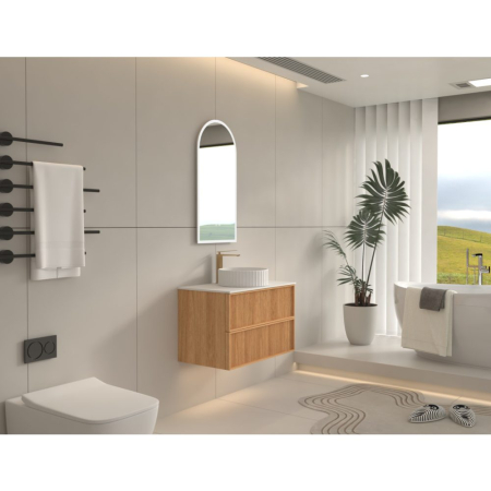 Mobilier SAVONA  suspendat - 80 cm - stejar [1]