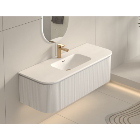 Mobilier SIERRA  pentru baie - 120 cm - alb mat [4]