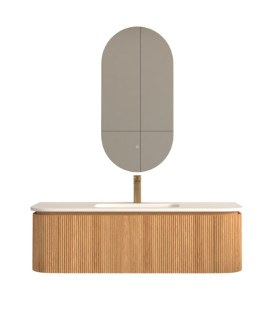 Mobilier pentru lavoar - Mobilier SIERRA  pentru baie - 120 cm - stejar