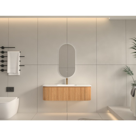 Mobilier SIERRA  pentru baie - 120 cm - stejar [1]