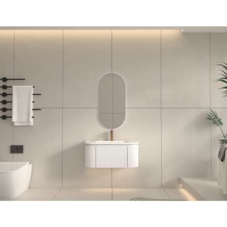 Mobilier pentru lavoar - Mobilier SIERRA pentru baie - 80 cm  - alb mat