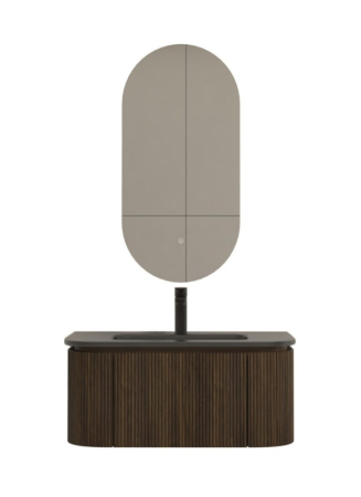 Mobilier pentru lavoar - Mobilier SIERRA  pentru baie - 80 cm - nuc