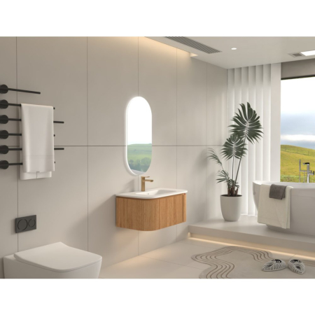 Mobilier SIERRA pentru baie - 80 cm - stejar [2]