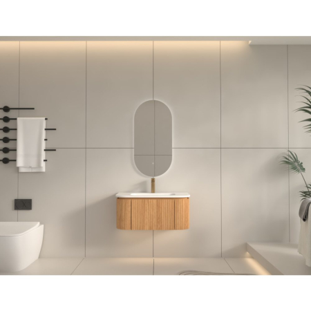 Mobilier SIERRA pentru baie - 80 cm - stejar [1]