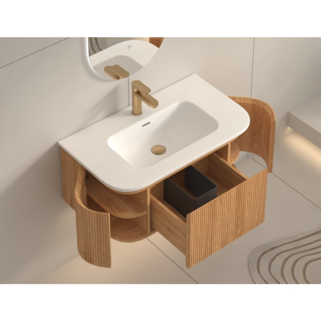 Mobilier SIERRA pentru baie - 80 cm - stejar [4]