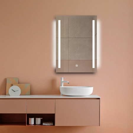Oglinda LED 60x70 - Anti-aburire, 1800 lm, Control Tactil [0]
