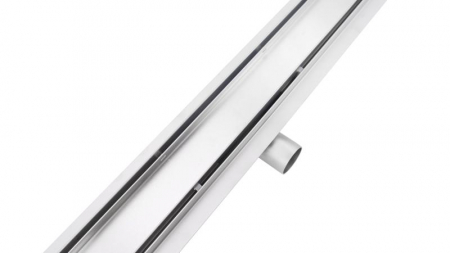 Rigola de scurgere 2in1, din oțel inoxidabil, cu grilă reversibilă, 70cm - crom [1]