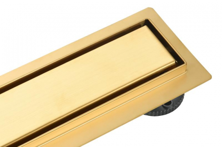 Rigolă de scurgere din oțel inoxidabil, 80cm - auriu periat [2]