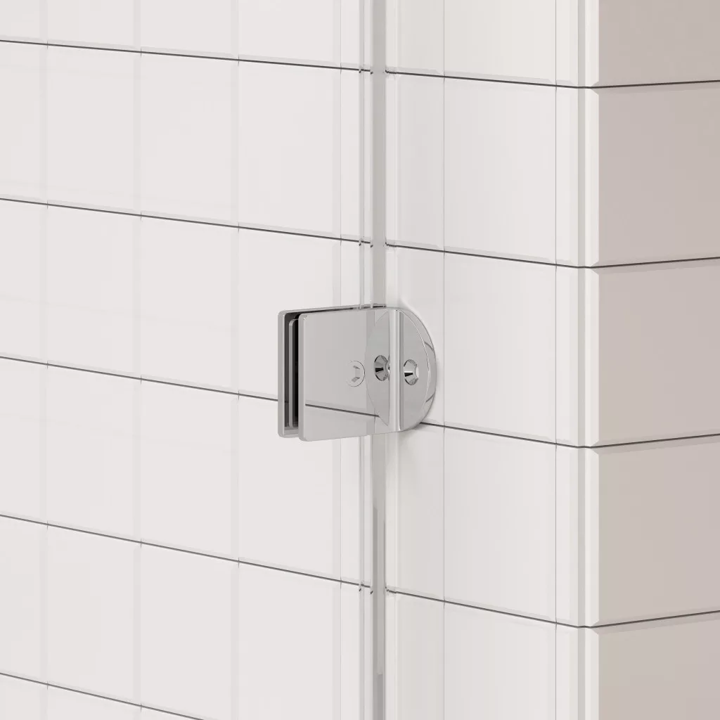 Pereti de dus Walk-in - Set profil perete pentru paravan Walk-In CLEAR, crom