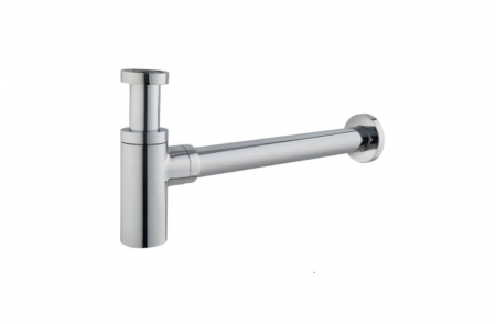 Accesorii lavoar - Sifon de scurgere pentru lavoar, rotund - crom