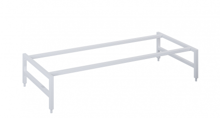 Suporturi, manere si accesorii mobilier - Suport metalic pentru bază mobilier, 100 cm, alb mat - Monterey