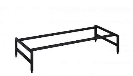 Suporturi, manere si accesorii mobilier - Suport metalic pentru bază mobilier, 100 cm, negru mat - Monterey