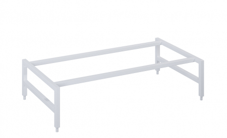 Suporturi, manere si accesorii mobilier - Suport metalic pentru bază mobilier, 80 cm, alb mat - Monterey