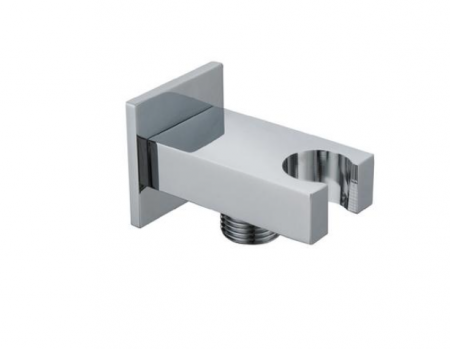 Pare, furtunuri si accesorii - Suport pară de duș SPRINGFIELD, cu conector pentru furtunul de duș - crom