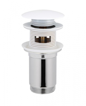 Accesorii lavoar - Ventil de scurgere click-clack pentru lavoar – alb mat