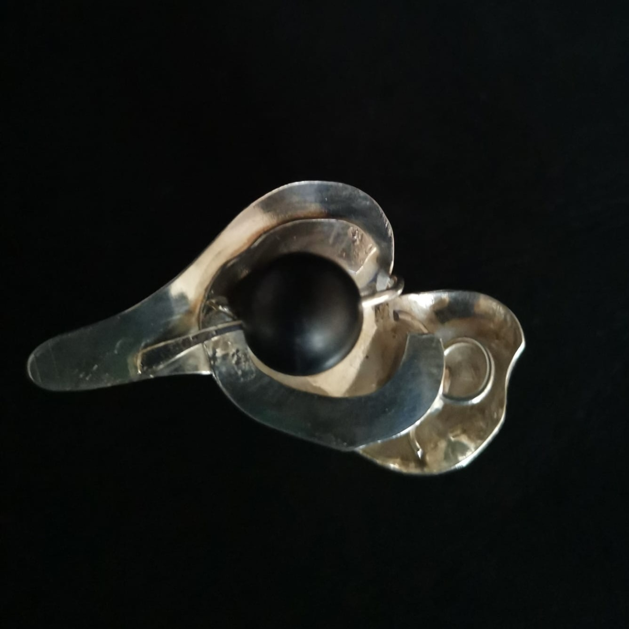 Inel inima stilizata cu onix mat 1 [4]