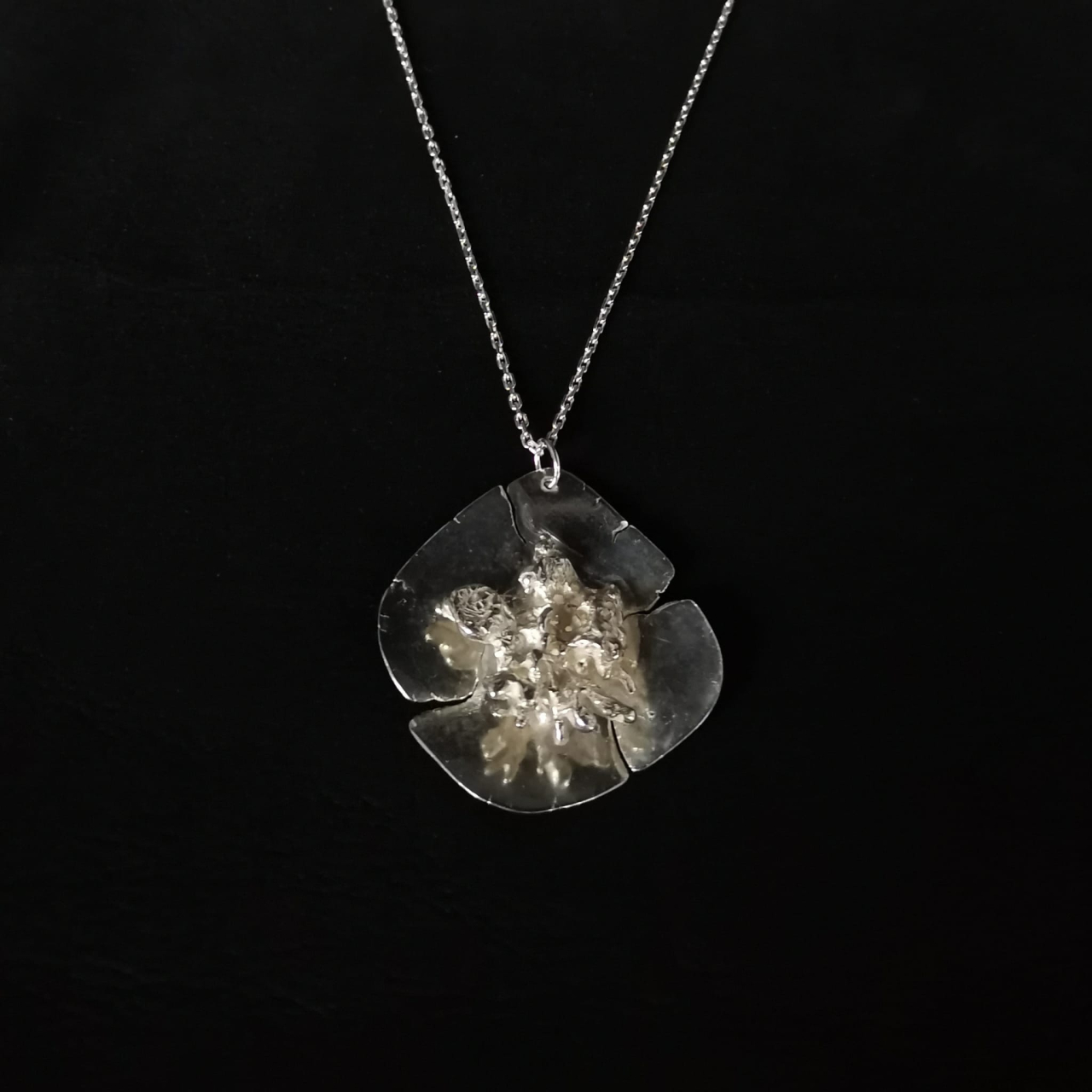 Pandantiv cu flori de gheata abstract statement 1 [5]