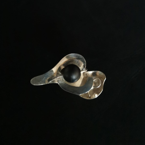 Inel inima stilizata cu onix mat 1 [1]