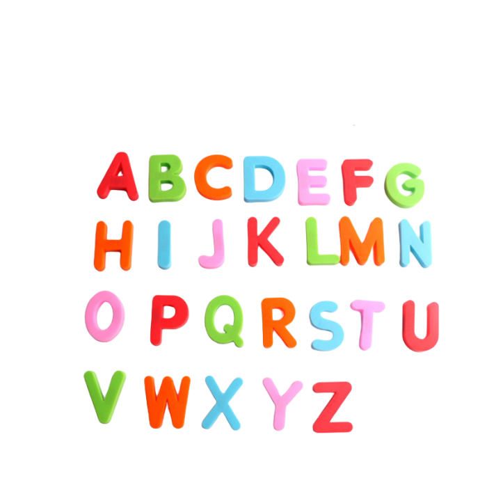 Set Educativ Alfabet Magnetic, 121 piese, Tabla magnetica dubla, Joc Educativ Montessori copii [6]