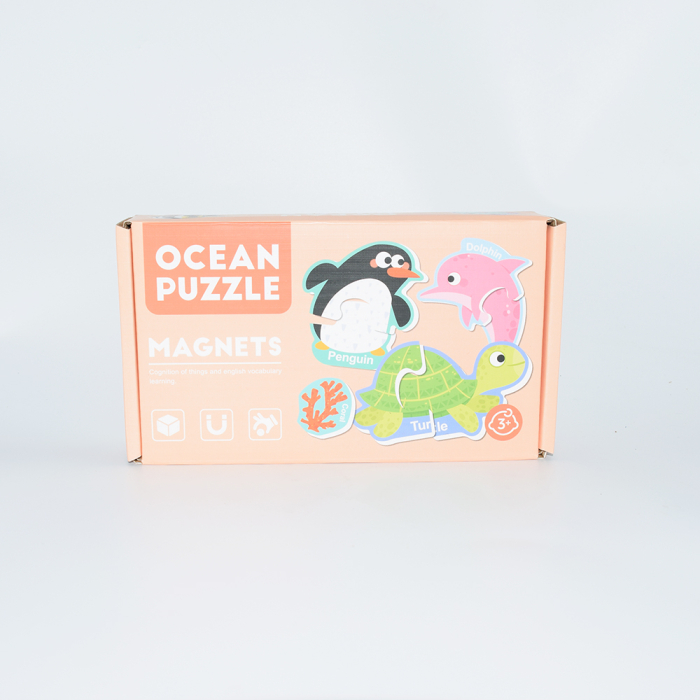 Set puzzle magnetic Lumea oceanelor, copii, 17 bucati [4]