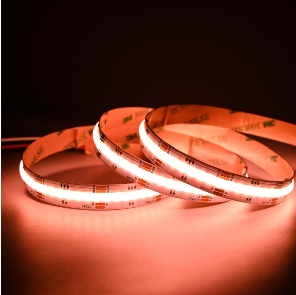 Banda LED COB RGB+3000K 896LED/M • 24V • 16W • IP20 • 760lm • 12mm [6]