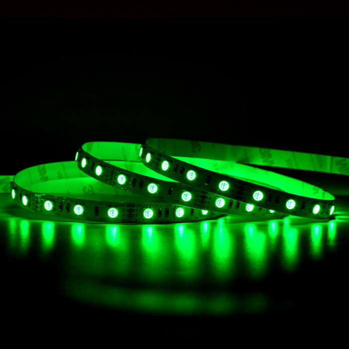 Banda LED RGB • 60LED / m • 24V • 500/lm •12W • IP20 • 10mm [2]