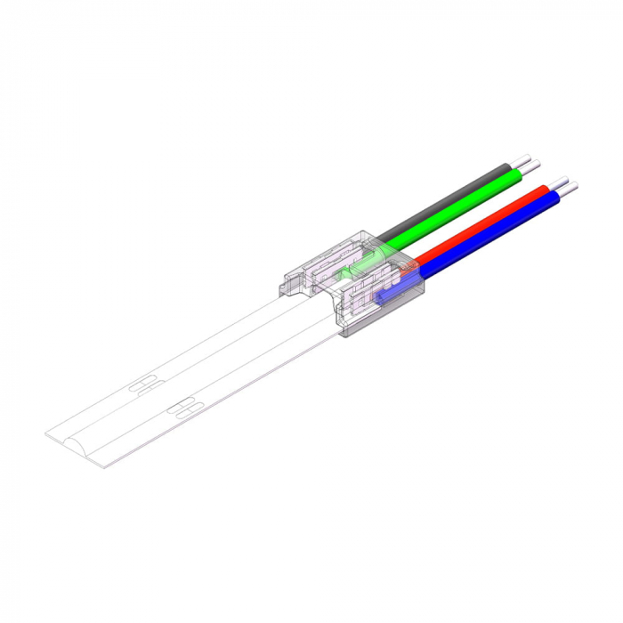 Conector cu cablu banda led cob RGB 10mm 5.5A [2]